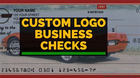 customized checks with my logo.